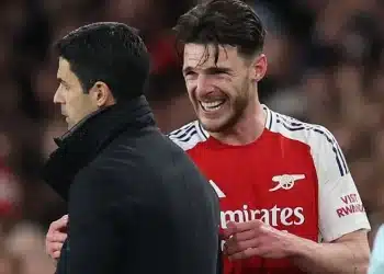Arteta ngỡ ngàng khi Rice lập cú đúp siêu phẩm