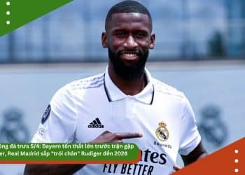 Tin bóng đá trưa 5/4: Bayern tổn thất lớn trước trận gặp Inter, Real Madrid sắp “trói chân” Rudiger đến 2028