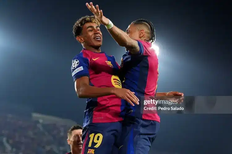 Yamal và Raphinha giúp Barcelona bay cao.