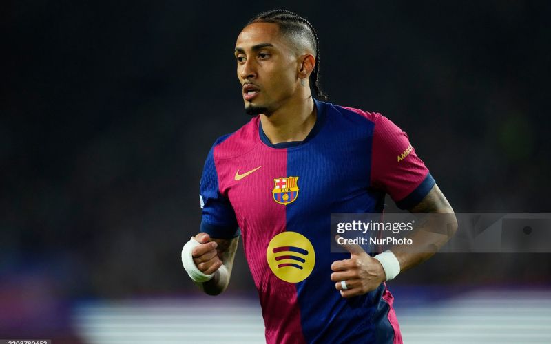 Sự nghiệp Raphinha thăng tiến tại Barcelona.
